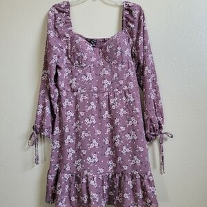 Lily‎ Rose Women's Purple Floral Dress